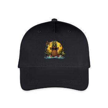 Pineapple - Organic Kids’ Baseball Cap - black - Front