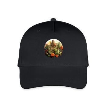 Kaktus - Kinder Bio Basecap - Schwarz - Vorne