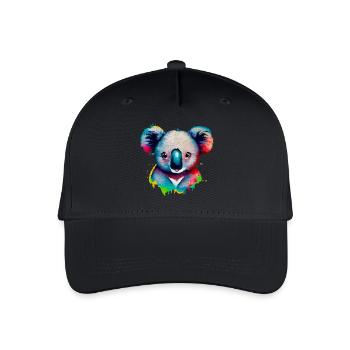 Koala - Kinder Bio Basecap - Schwarz - Vorne