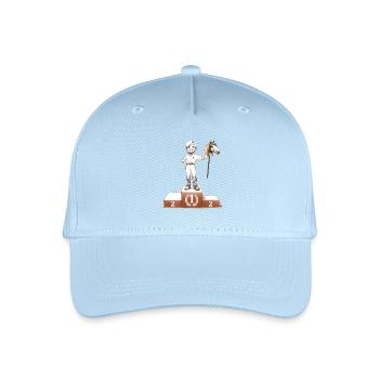 Hobby Horsing Siegerpodest - Kinder Bio Basecap - Hellblau - Vorne