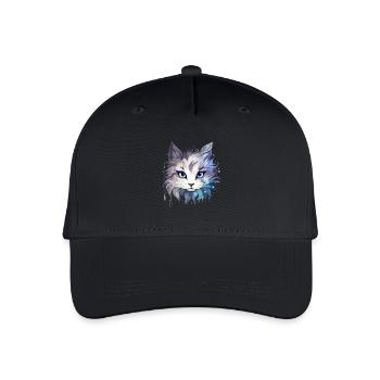 Chat - illustration - Casquette de baseball bio Enfant - noir - Devant