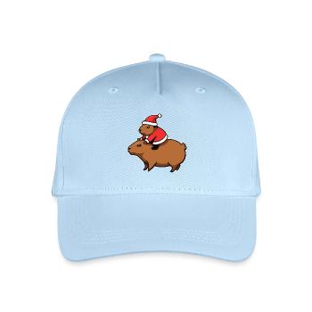 Capybara Weihnachten - Kinder Bio Basecap - Hellblau - Vorne