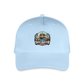GrillMaster - Grill Illustration - Kinder Bio Basecap - Hellblau - Vorne