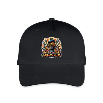 GrillMaster - Grill Illustration - Organic Kids’ Baseball Cap - black - Front
