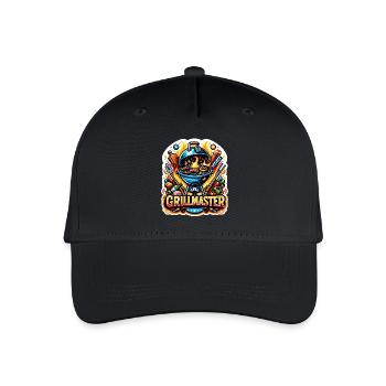 GrillMaster - Grill Illustration - Organic Kids’ Baseball Cap - black - Front