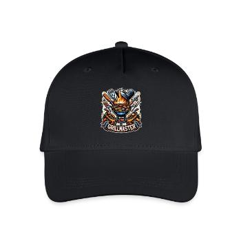 GrillMaster - Grill Illustration - Organic Kids’ Baseball Cap - black - Front