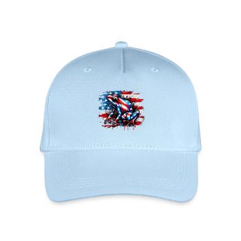 Poison dart frog USA - Organic Kids’ Baseball Cap - light blue - Front