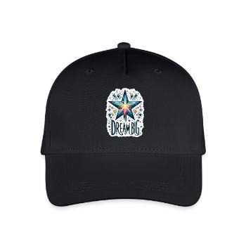 Rêvez grand - Illustration d’étoile filante - Casquette de baseball bio Enfant - noir - Devant