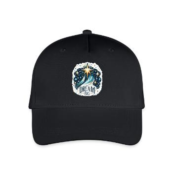 Rêver grand - Illustration d’étoile filante - Casquette de baseball bio Enfant - noir - Devant