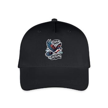 Soar High - bird illustration - Organic Kids’ Baseball Cap - black - Front