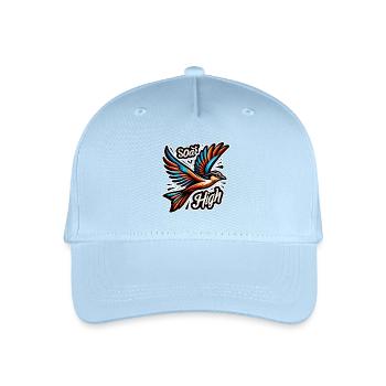 Soar High - Illustration d’oiseau - Casquette de baseball bio Enfant - bleu clair - Devant