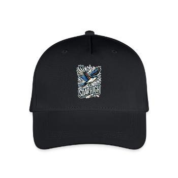 Soar High - bird illustration - Organic Kids’ Baseball Cap - black - Front