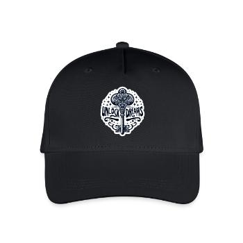 Déverrouiller les rêves - Illustration clé - Casquette de baseball bio Enfant - noir - Devant