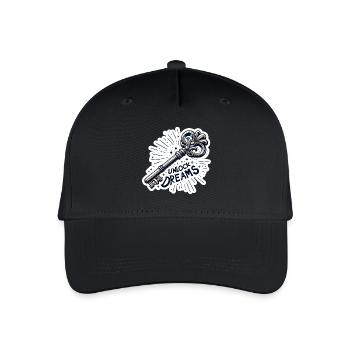 Déverrouiller les rêves - Illustration clé - Casquette de baseball bio Enfant - noir - Devant