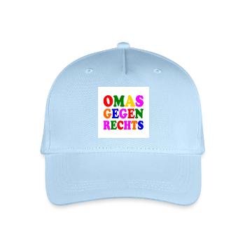Omas gegen rechts - Kinder Bio Basecap - Hellblau - Vorne