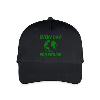 Every day for future - Kinder Bio Basecap - Schwarz - Vorne