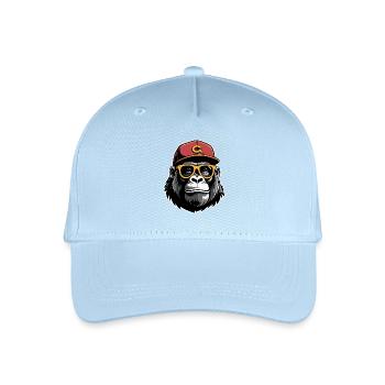 Schlauer Affe - Kinder Bio Basecap - Hellblau - Vorne