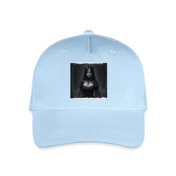 Gothic Nachtkorridor Schwarze Dame - Kinder Bio Basecap - Hellblau - Vorne