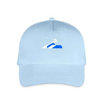 Wakeboard, Cascade, Kitesurfeur, Sports nautiques, Wakesurf - Casquette de baseball bio Enfant - bleu clair - Devant