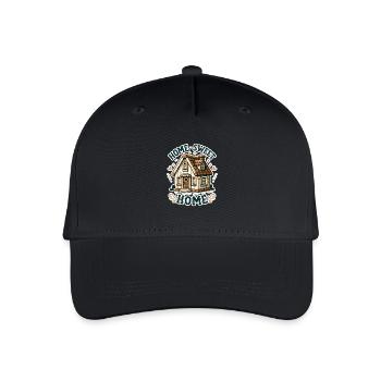 Home Sweet Home - Illustration de maison - Casquette de baseball bio Enfant - noir - Devant