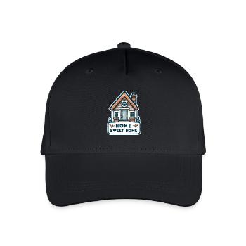 Home Sweet Home - Illustration de maison - Casquette de baseball bio Enfant - noir - Devant