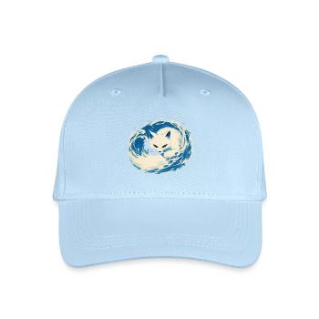 Renard Blanc - Casquette de baseball bio Enfant - bleu clair - Devant