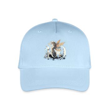 100 Jahre Fee Elfe süß Geburtstag Geschenk - Kinder Bio Basecap - Hellblau - Vorne