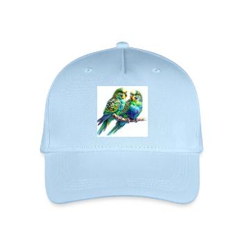 Watercolor Parakeets - Organic Kids’ Baseball Cap - light blue - Front