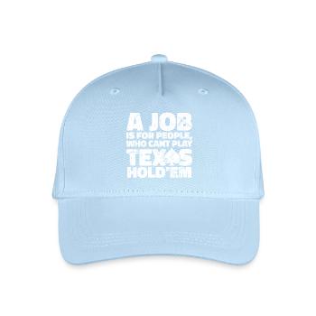 Poker Statement Poker Casino Gambler Jeu de cartes - Casquette de baseball bio Enfant - bleu clair - Devant