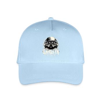 Pekingese Gangsta Gangster Löwenhund Hund Geschenk - Kinder Bio Basecap - Hellblau - Vorne