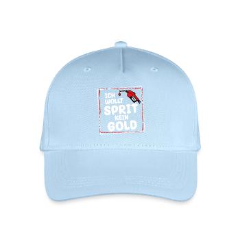 Essence diesel pompe à carburant ravitaillement en carburant station-service énergie - Casquette de baseball bio Enfant - bleu clair - Devant