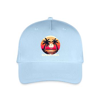 Summer Vibes - Organic Kids’ Baseball Cap - light blue - Front