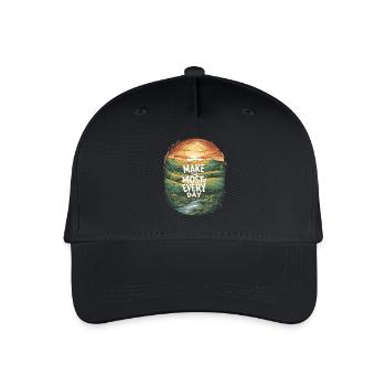 Make the most of every day - Organic Kids’ Baseball Cap - black - Front