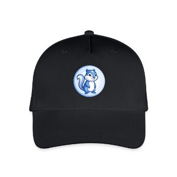 Chipmunk Blue Kawaii Cartoon Character Clipart Pet - Organic Kids’ Baseball Cap - black - Front