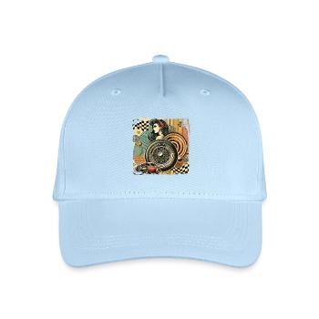 Tuning Hot Rod Rockabilly Design - Kinder Bio Basecap - Hellblau - Vorne