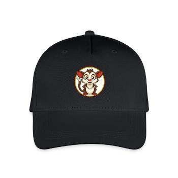 Aye Aye Colorful Kawaii Cartoon Character Clipart - Organic Kids’ Baseball Cap - black - Front