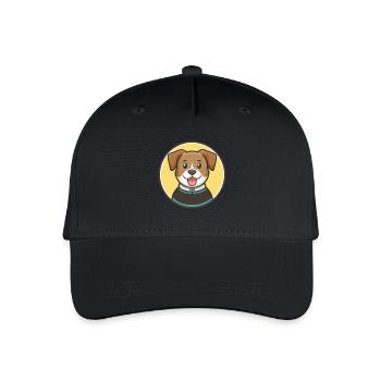 Pastor Garafiano Dog Breed Cartoon Kawaii Clipart - Organic Kids’ Baseball Cap - black - Front