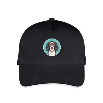 Auvergne Pointing Dog Breed Cartoon Kawaii Clipart - Organic Kids’ Baseball Cap - black - Front