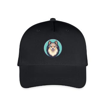 Spitz allemand chien race dessin animé Kawaii Clipart animal de compagnie - Casquette de baseball bio Enfant - noir - Devant