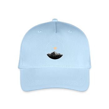 Wanderlust & Bergzeit – Freiheit, Natur, Sportler - Kinder Bio Basecap - Hellblau - Vorne