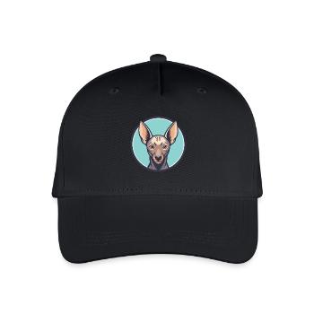 Xoloitzcuintle Hunderasse Cartoon Kawaii Clipart - Kinder Bio Basecap - Schwarz - Vorne