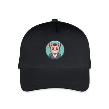 Bambino Chat Race Dessin Animé Kawaii Animal Pet - Casquette de baseball bio Enfant - noir - Devant