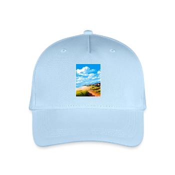 Suffolk Coast Heaths Travel Poster Souvenir WPA - Organic Kids’ Baseball Cap - light blue - Front