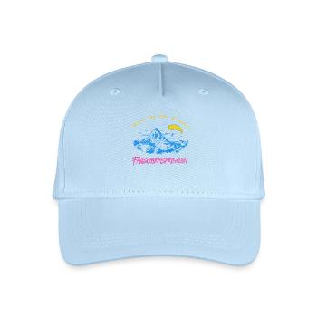My kingdom is the sky – skydiving - Organic Kids’ Baseball Cap - light blue - Front