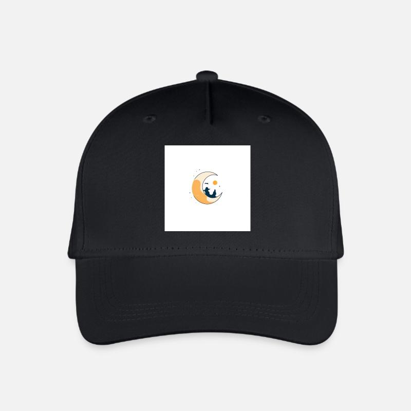 Mond - Kinder Bio Basecap - Schwarz