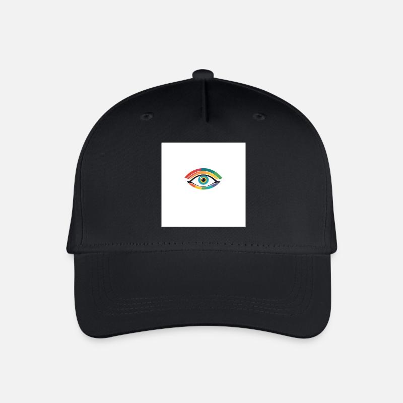 Bunte Auge - Kinder Bio Basecap - Schwarz