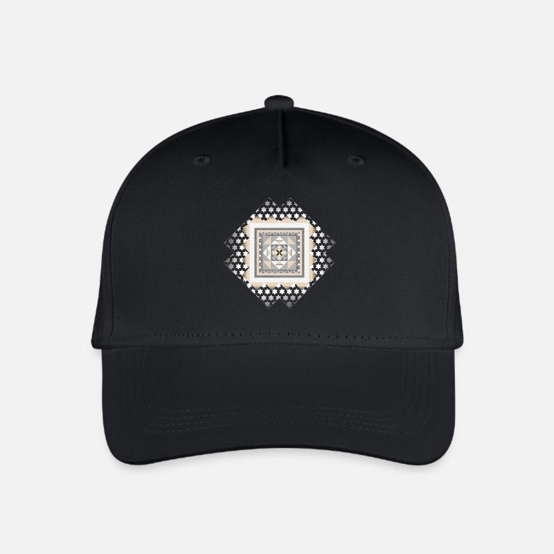 Kreatives Ornament - Kinder Bio Basecap - Schwarz