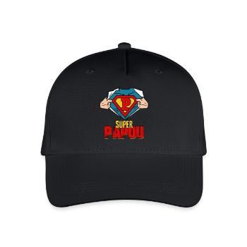 Super Papou Cadeau Meilleure Grand père Vintage - Casquette de baseball bio Enfant - noir - Devant