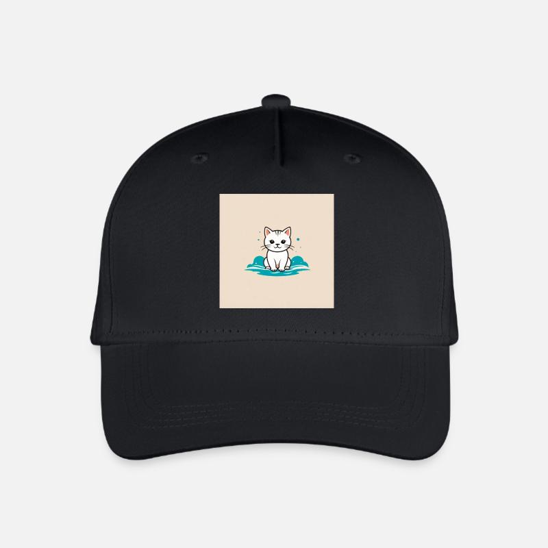 Kätzchen - Kinder Bio Basecap - Schwarz
