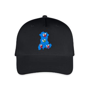 Région Auvergne - Casquette de baseball bio Enfant - noir - Devant